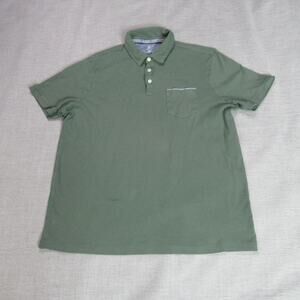 TAHARI Shirt Mens XL Green Polo Golf Short Sleeve Classic Sport Outdoor Preppy